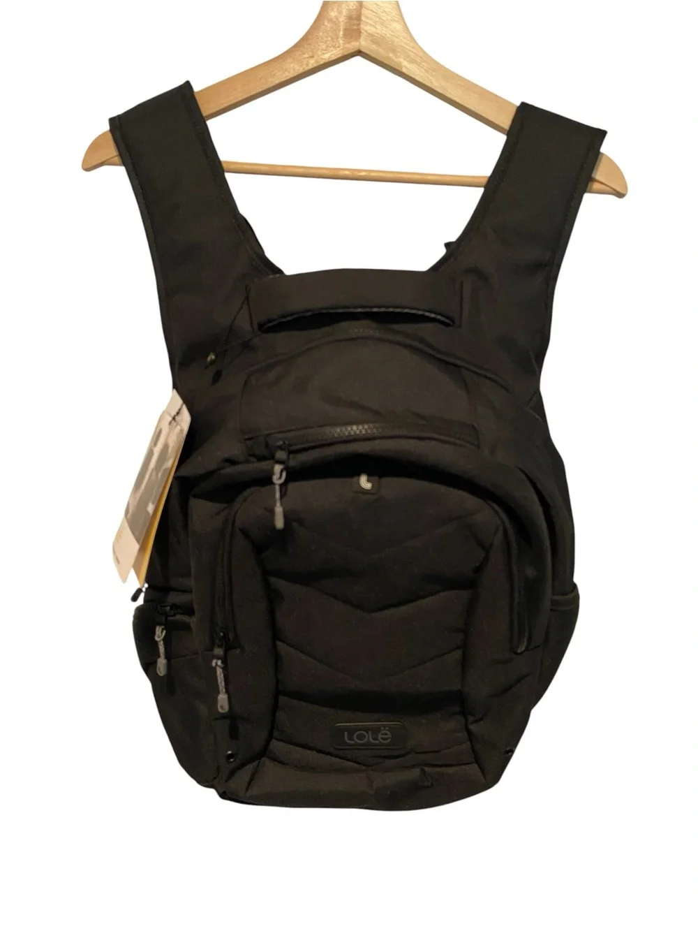 NEW LOLE BLACK QUILTED BACKPACK